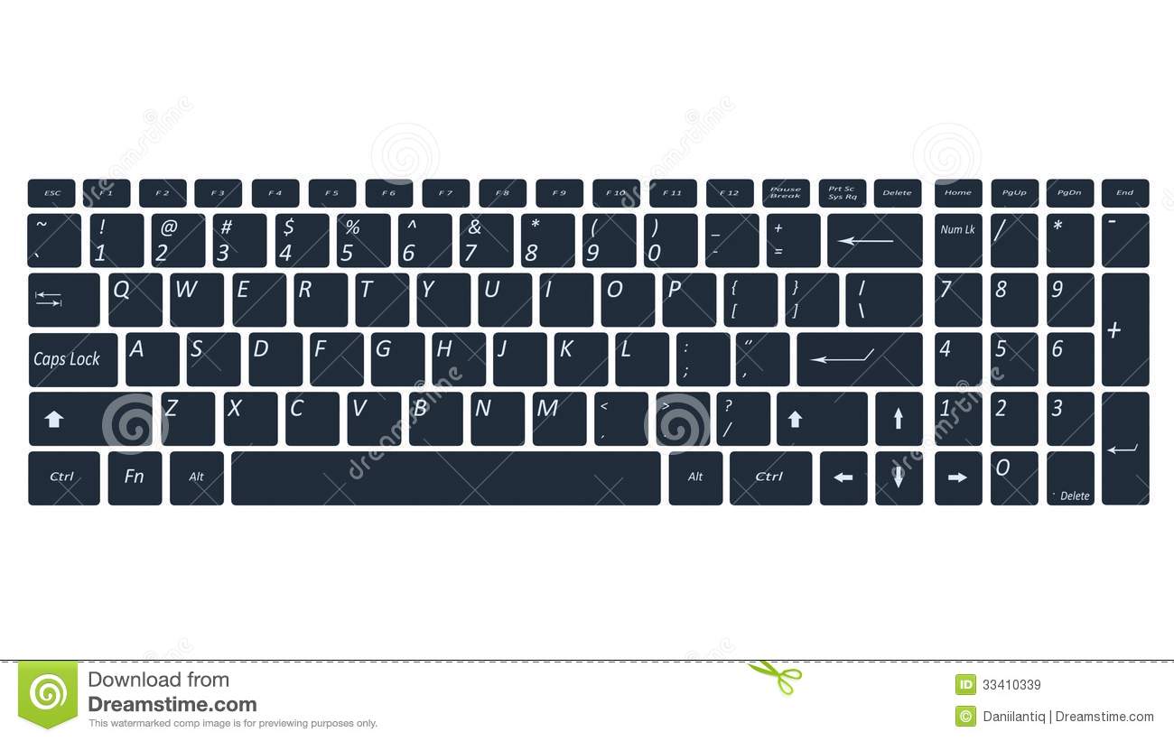 Computer Keyboard Clipart Black And White Computer Keyboard Clipart