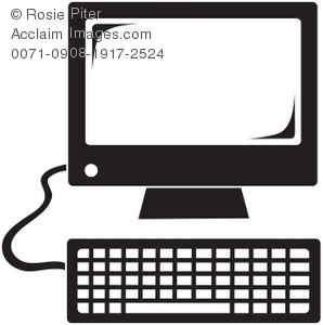 Computer Monitor Clip Art Black And White Black Computer Monitor Jpg