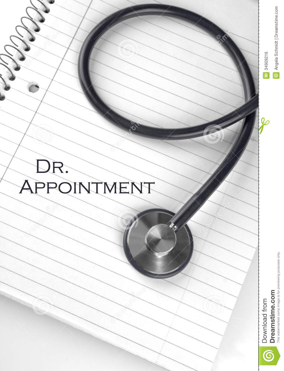 Dr  Appointment Royalty Free Stock Image   Image  34909216