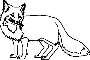 Fox Black And White Clipart Images   Pictures   Becuo