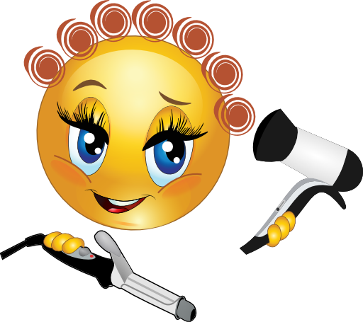 Hair Styling Tools Clip Art Smiley Emoticon Picture