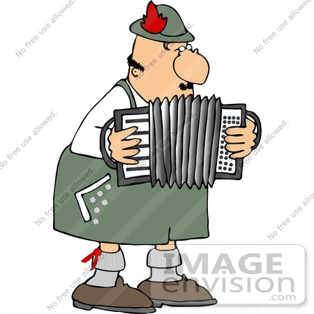     Male German Squeezebox Accordion Accordian Player Clipart By Djart