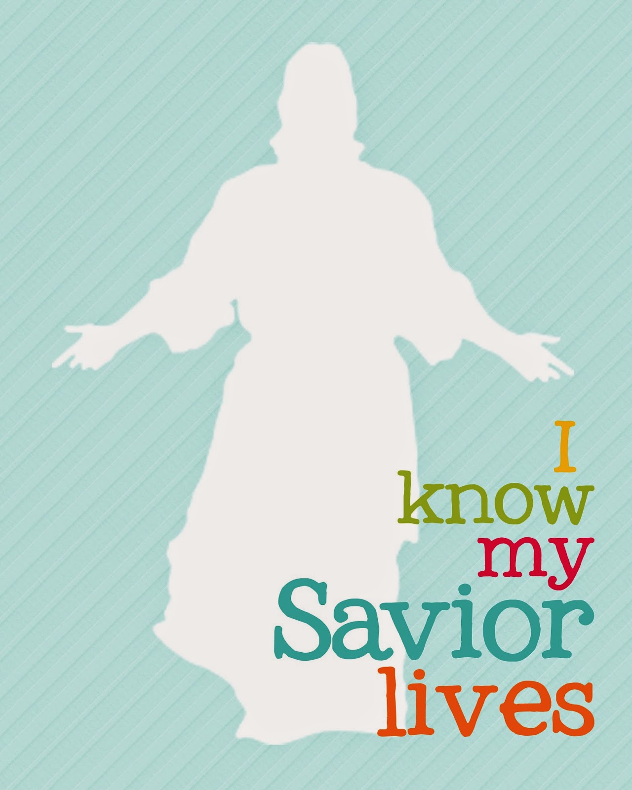 Of Lds Prints  2015 Primary Theme Freebies I Know My Savior Lives