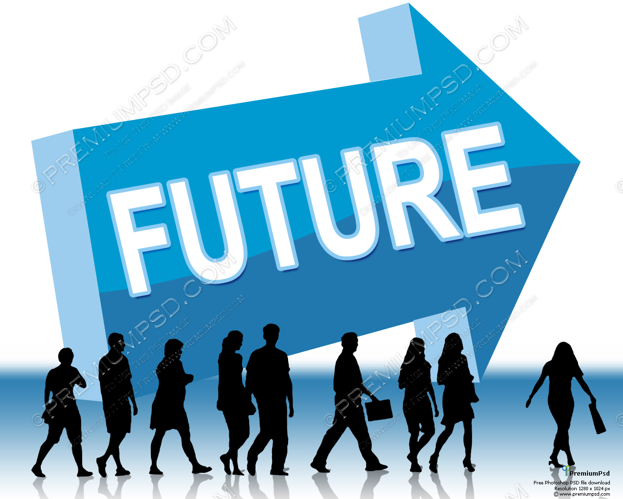 People Are Going To A Future Direction   Psd Download   Premium Psd