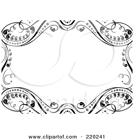 Royalty Free  Rf  Floral Border Clipart   Illustrations  1
