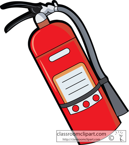 Safety   Fire Safety Extinguisher 713   Classroom Clipart