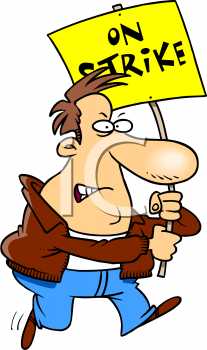 Strike Clipart 0511 0812 2314 4229 Angry Man On Strike Clipart Image    