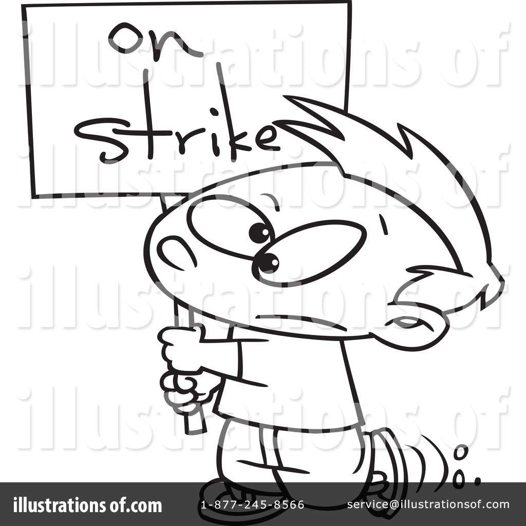 Strike Clipart  1060019 By Ron Leishman   Royalty Free  Rf  Stock    