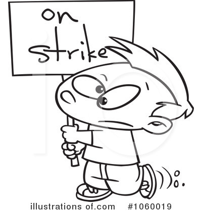 Strike Clipart  1060019 By Ron Leishman   Royalty Free  Rf  Stock    