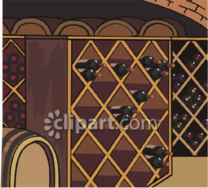 Wine Cellar Royalty Free Clipart Picture