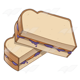 Beka Book    Clip Art    Sandwich Peanut Butter And Jelly