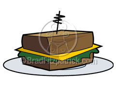 Cartoon Sandwich Clipart Picture   Royalty Free Sandwich Clip Art    