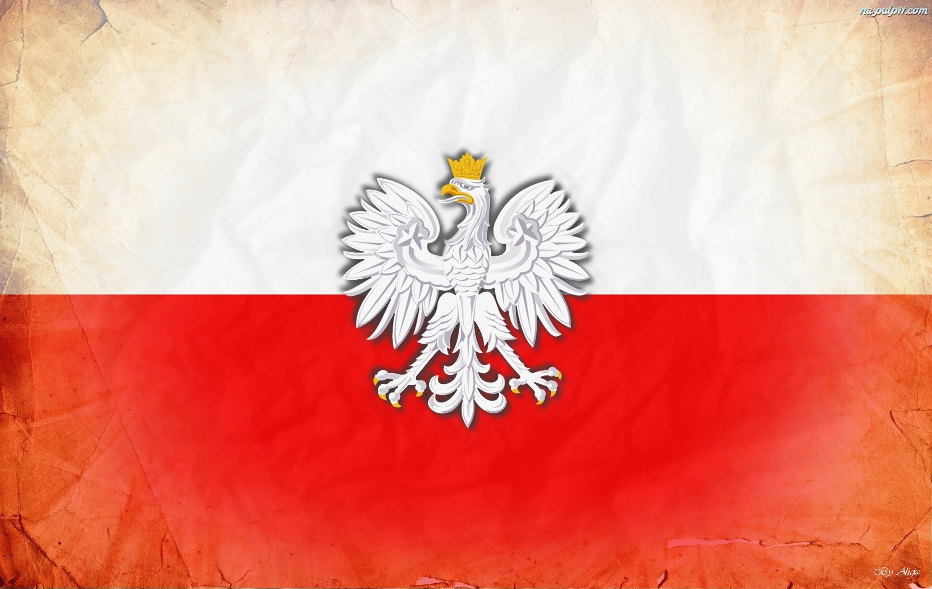 God O Polska Flaga Na Pulpit