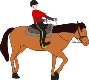 Horse Riding Lesson Clip Art At Clker Com   Vector Clip Art Online    