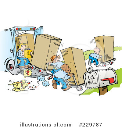 Movers Clipart  229787 By Johnny Sajem   Royalty Free  Rf  Stock