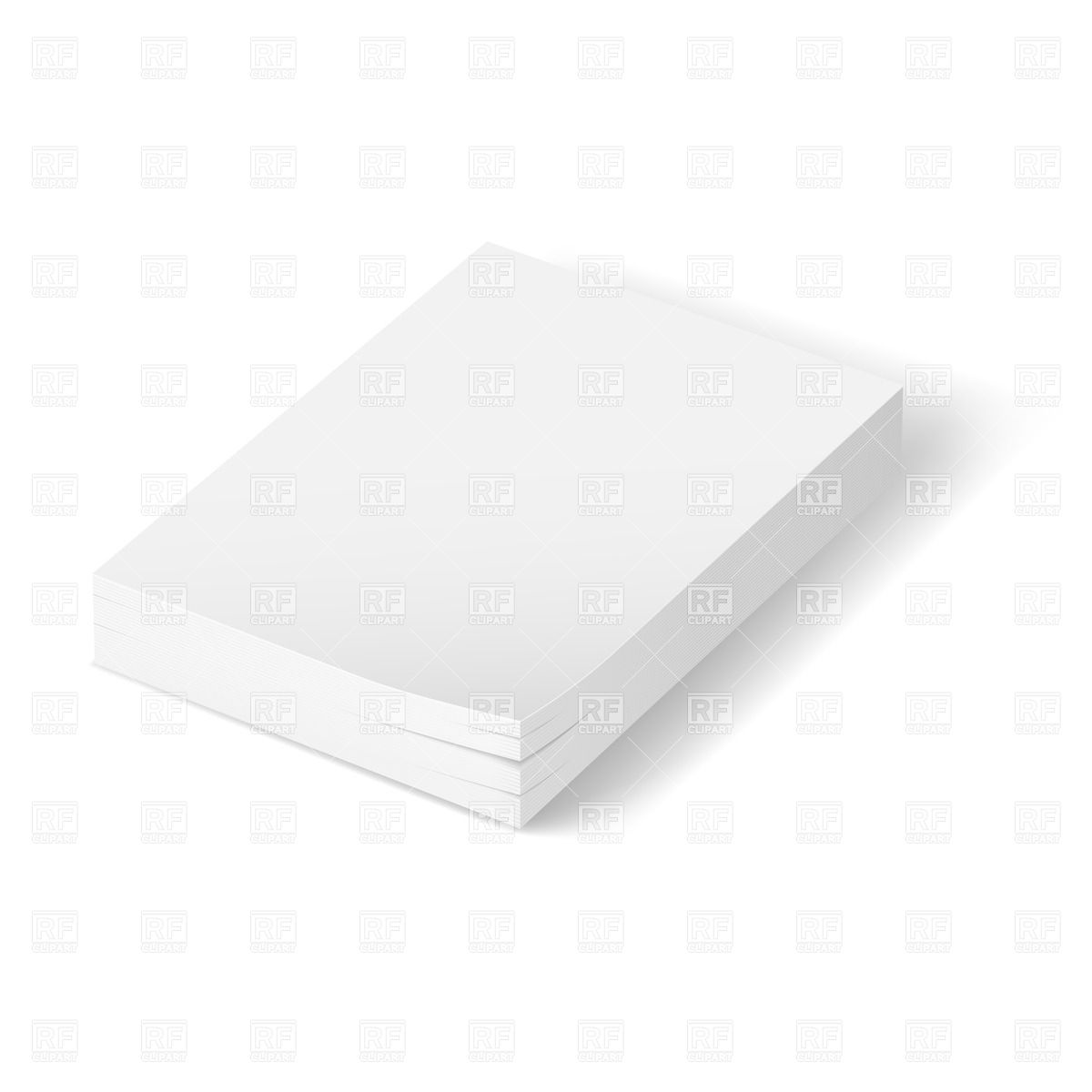     Of Blank Paper Sheets Download Royalty Free Vector Clipart  Eps