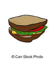 Sandwich Clipart Vector Graphics  8431 Sandwich Eps Clip Art Vector    