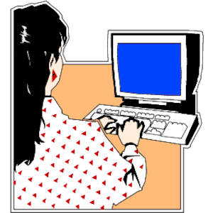 Woman At Computer Clipart Cliparts Of Woman At Computer Free Download