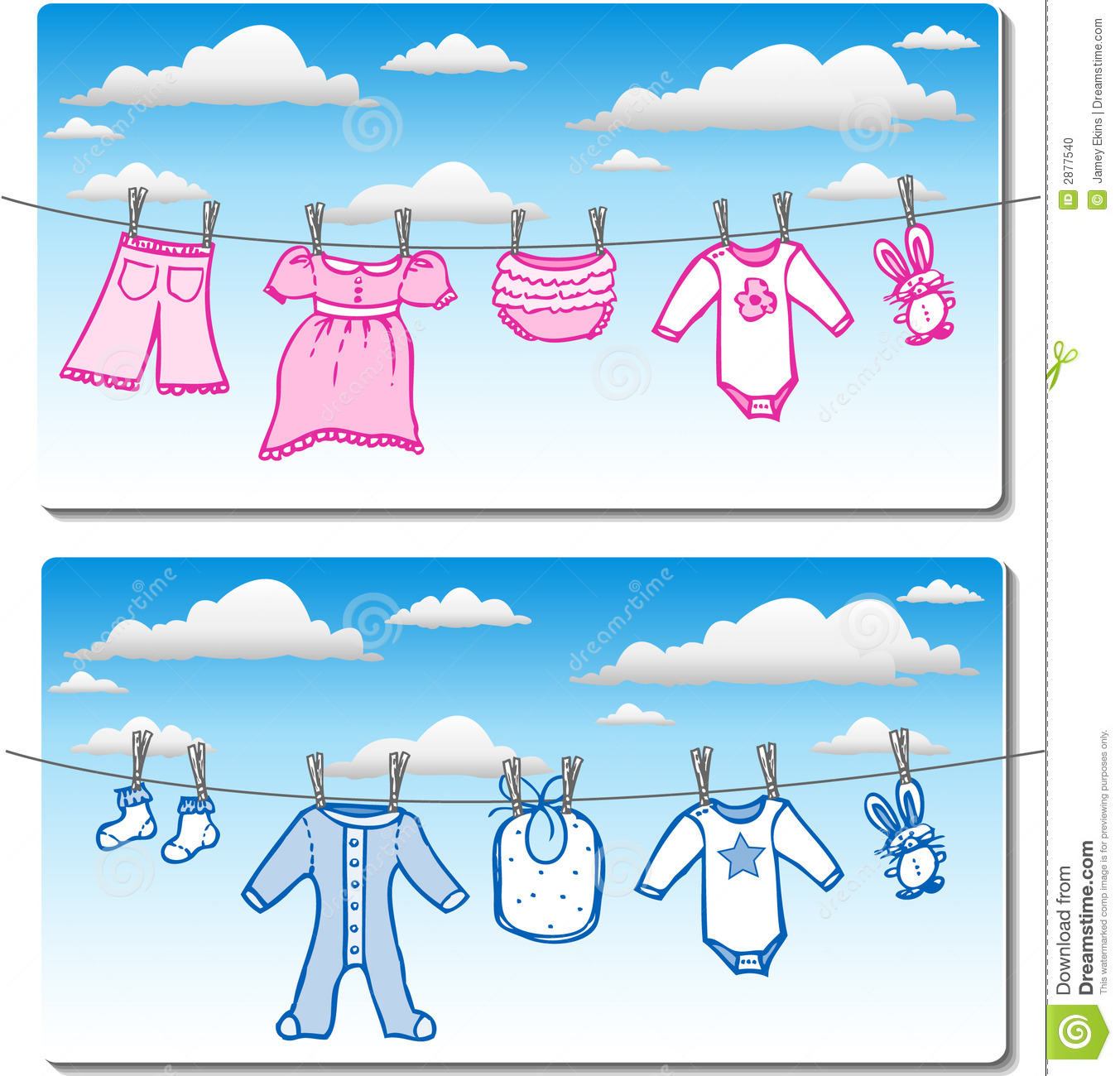Baby Clothes Clothes Line 2877540 Jpg