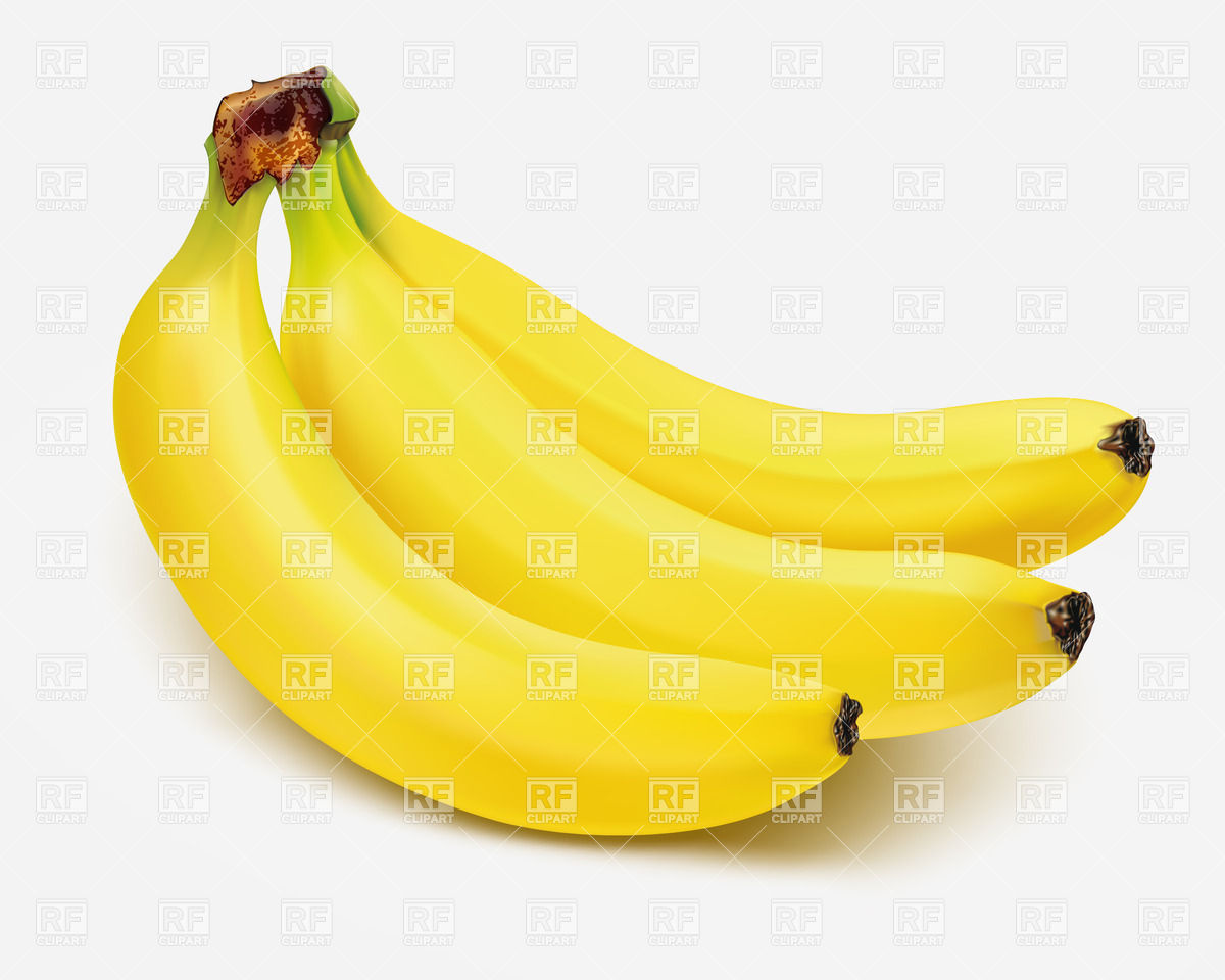 Bunch Of Bananas Isolated On White Background Download Royalty Free