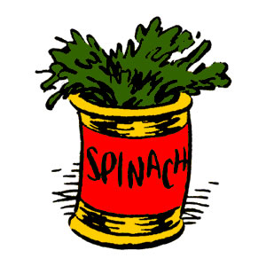 Clip Art Of A Can Of Spinach