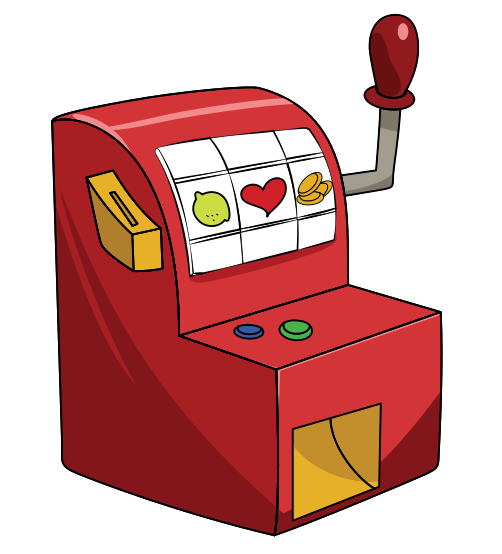 Free Red Slot Machine Clip Art