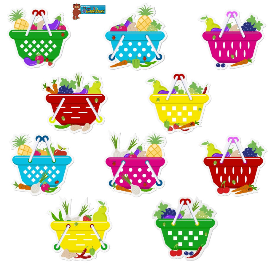 Fruit Baskets    5 00   Clipart For Embroidery Assorted High Quality