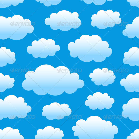 Graphicriver Cloudy Sky Pattern 4697720