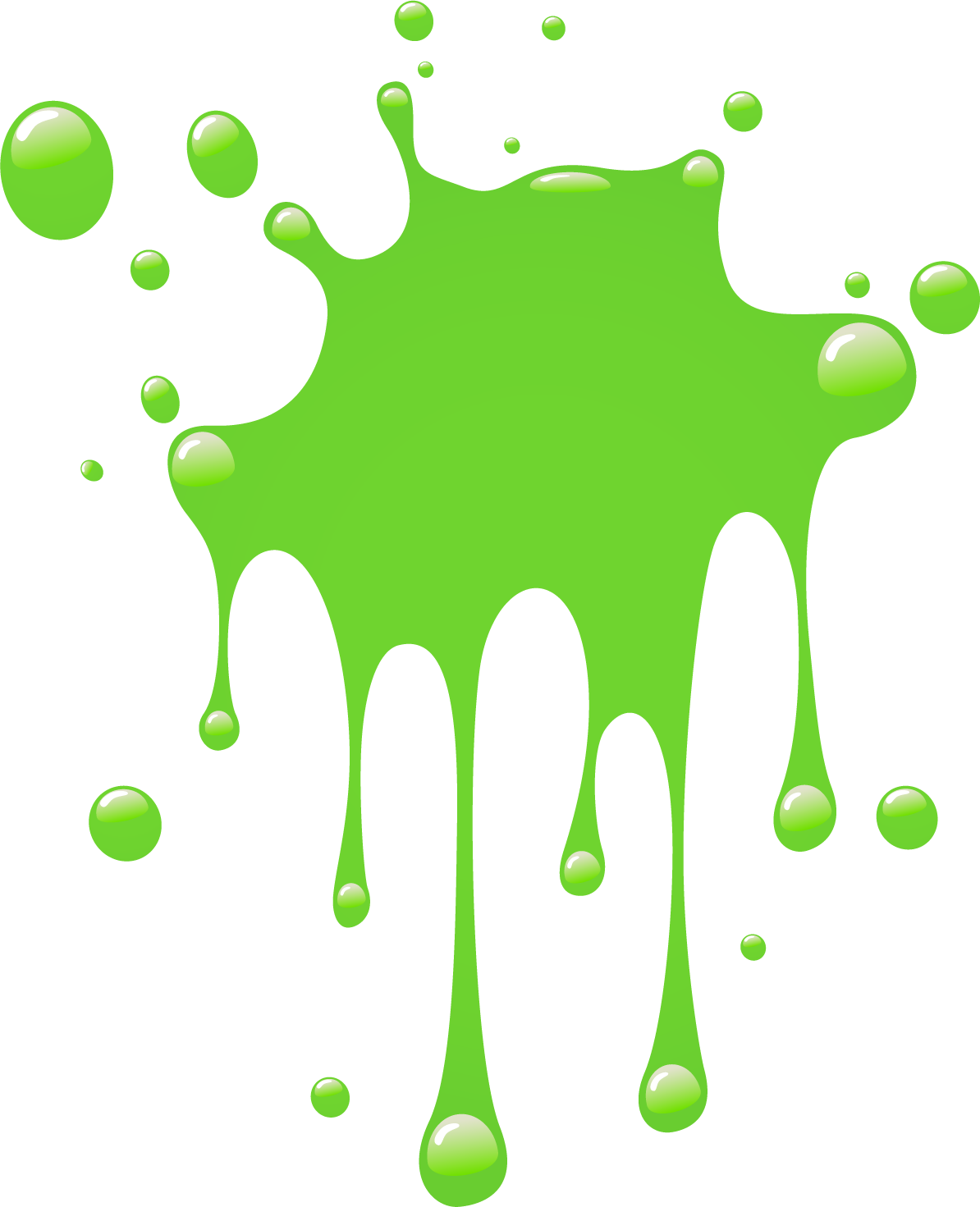 Green Paint Splatter Clip Art