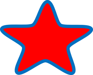 Joans Red Star Clip Art At Clker Com   Vector Clip Art Online Royalty    
