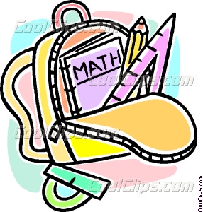 Math Book Clipart Knapsack And Math Books