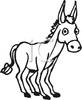 Mule Clip Art Black And White Donkey Royalty Free Clipart Picture    