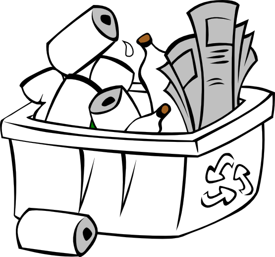 Recycle Clipart Black And White Recycle Black White Line Art Coloring