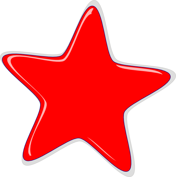 Red Star Clip Art At Clker Com   Vector Clip Art Online Royalty Free