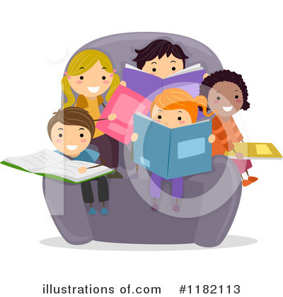 Royalty Free  Rf  Reading Clipart Illustration  1182113 By Bnp Design