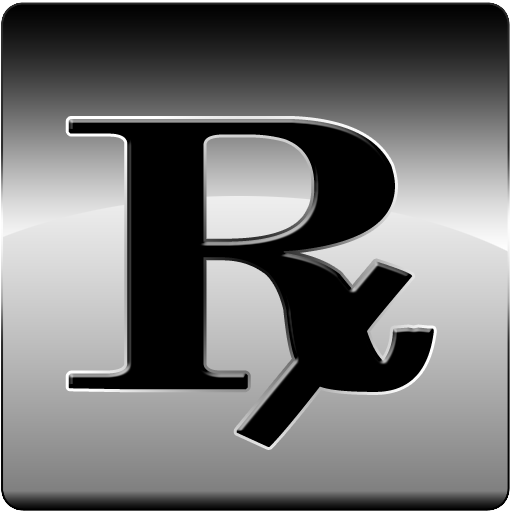Rx Pharmacy Symbol Silverclip Art Image