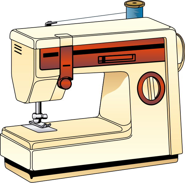 Sewing Machine 02 Clipart Medium Size