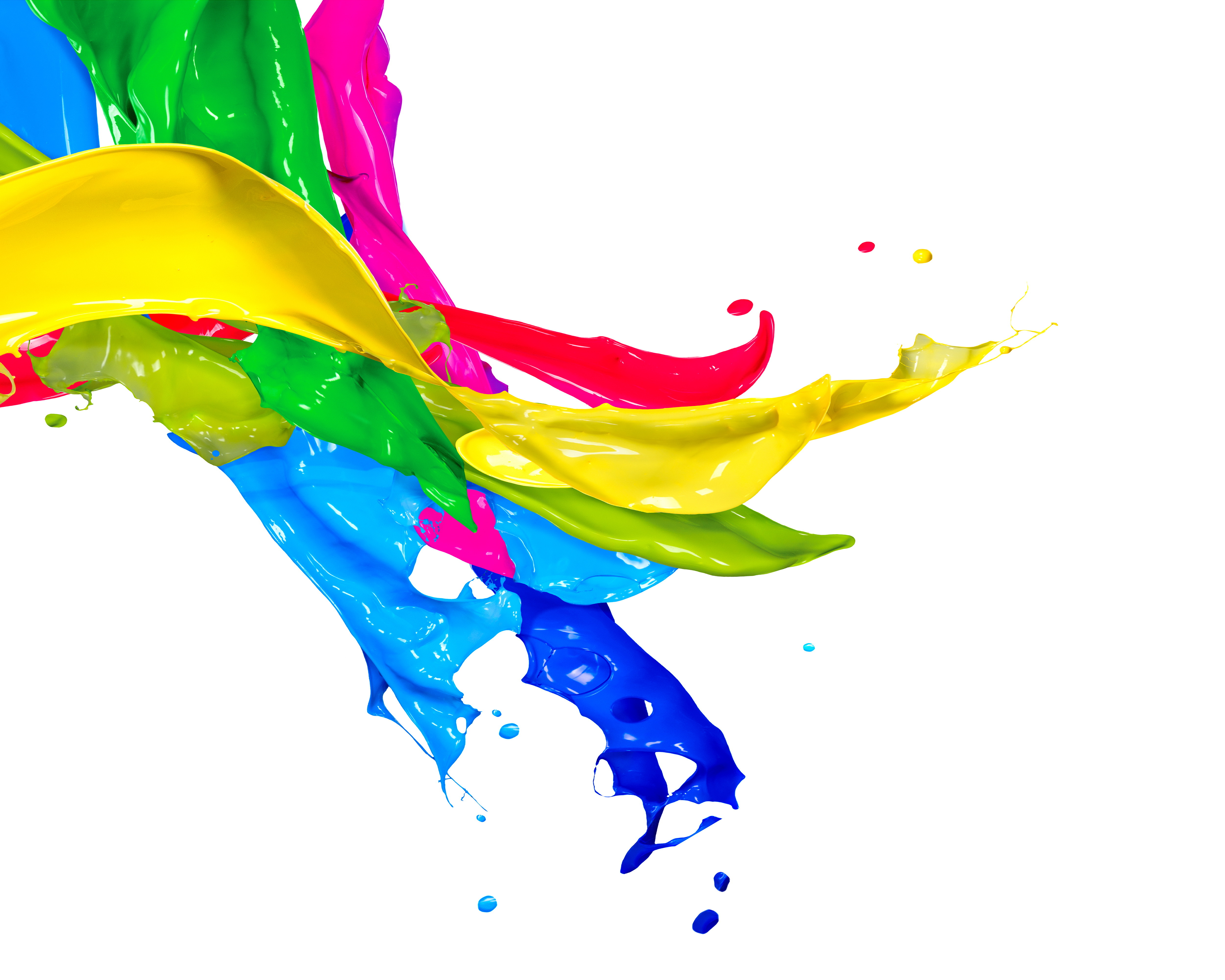 Wallpaper Paint Splash Colors Design Paint Spray Drops    