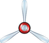 Airplane Propeller   Clipart Graphic