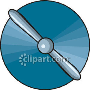 An Airplane Propeller   Royalty Free Clipart Picture