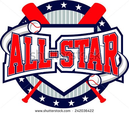 Baseball All Star Logo   Stock Vector