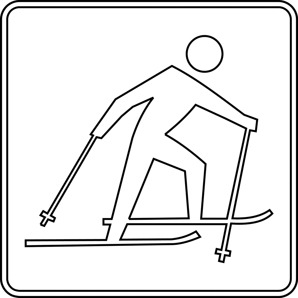Cross Country Skiing Clipart