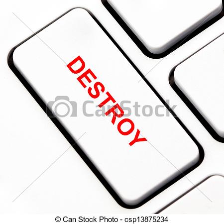 Drawings Of Destroy Button On Keyboard Csp13875234   Search Clipart