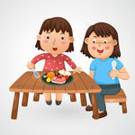 Illustration Of Isolated Mom And Kid Vector Illustration Of Mom