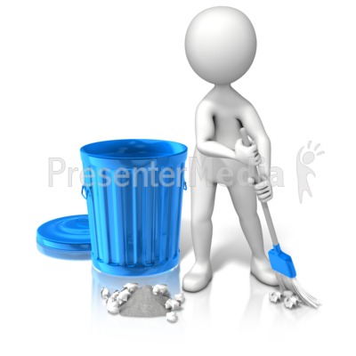 Pick Up Garbage   3d Figures   Great Clipart For Presentations   Www