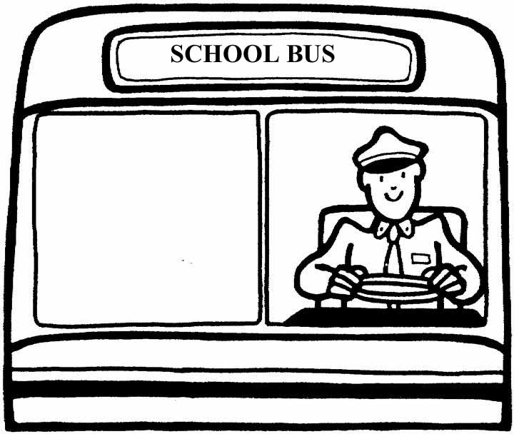 School Bus Driver Coloring Page   Clipart Panda   Free Clipart Images