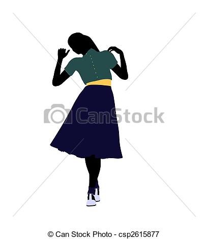 Silhouette   50s Female    Csp2615877   Search Eps Clipart Drawings