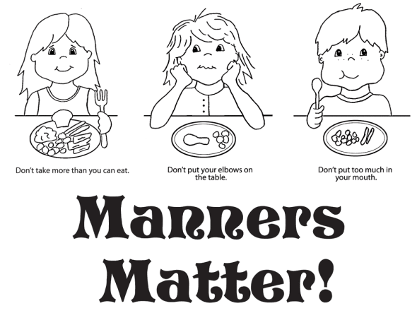Table Manners Clipart Table Manners Clip Art