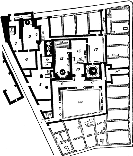 Baths Of Pompeii   Clipart Etc