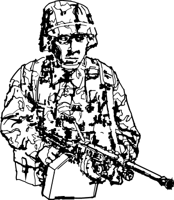 Clip Art Military Soldier Patrolling Gif 10 Aug 2005 20 38 29k